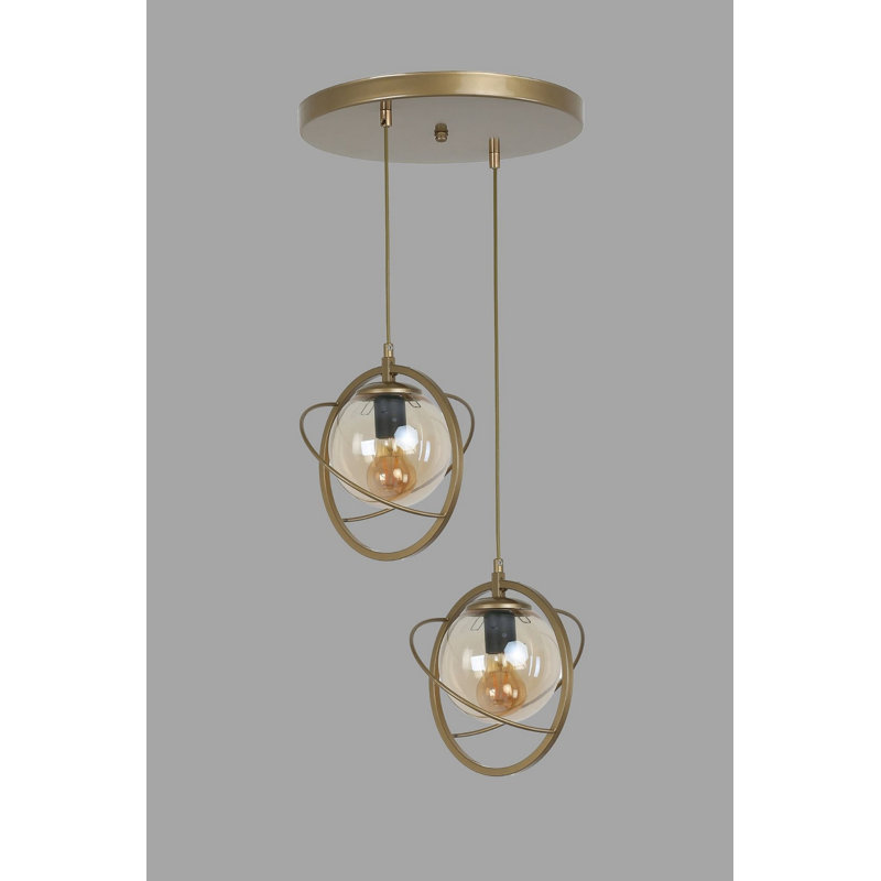 Chandle Chandelier, Antique/Fume