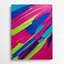 Abstrait couleur champ 43, art mural en métal rose-837157341