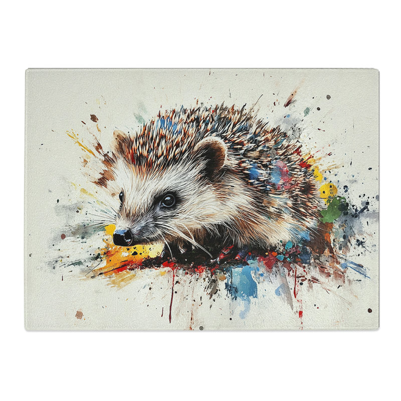 Hedgehog Vol.1  Glass Chopping Board
