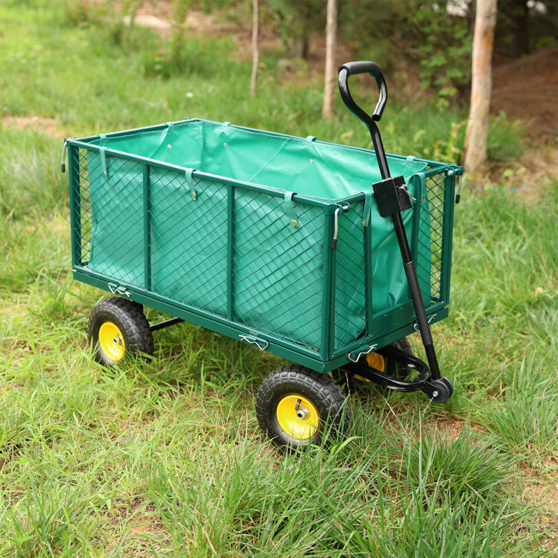 Le chariot à fleurs est plus facile à transporter