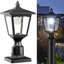 Lampadaire solaire d'extérieur, crépuscule 3000K