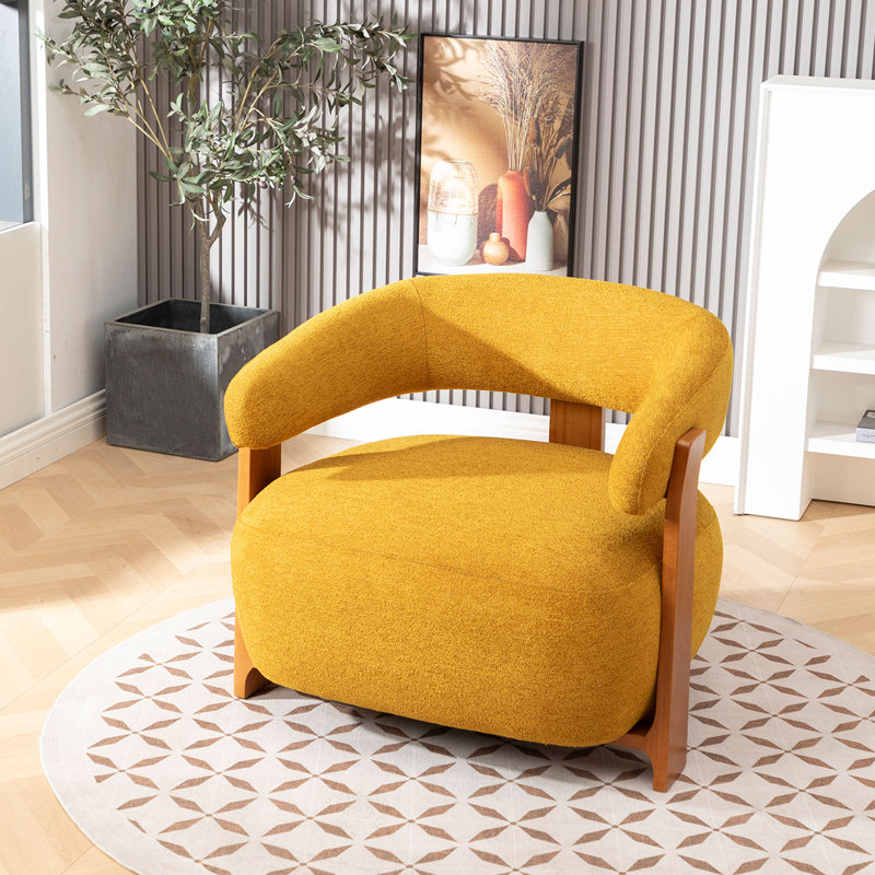 Chaise baquet Modern, Jaune