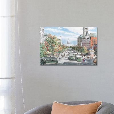 Washington DC Gridlock by Stanton Manolakas - Wrapped Canvas Gallery-Wrapped Canvas Giclée