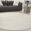 Tapis intérieur antidérapant rond ivoire et beige 8 pi x 8 pi