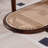 Arzate Solid Wood Oval Coffee Table with Rattan Shelf Single Coffee Table for Bedroom Small Space-937453787
