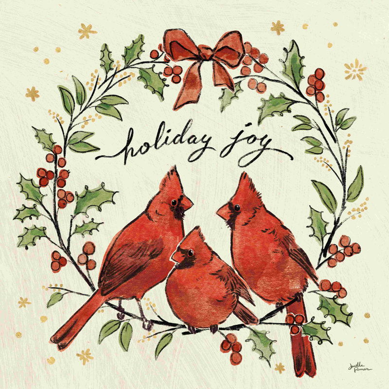 Inséparables de Noël, H 12 po x l 12 po