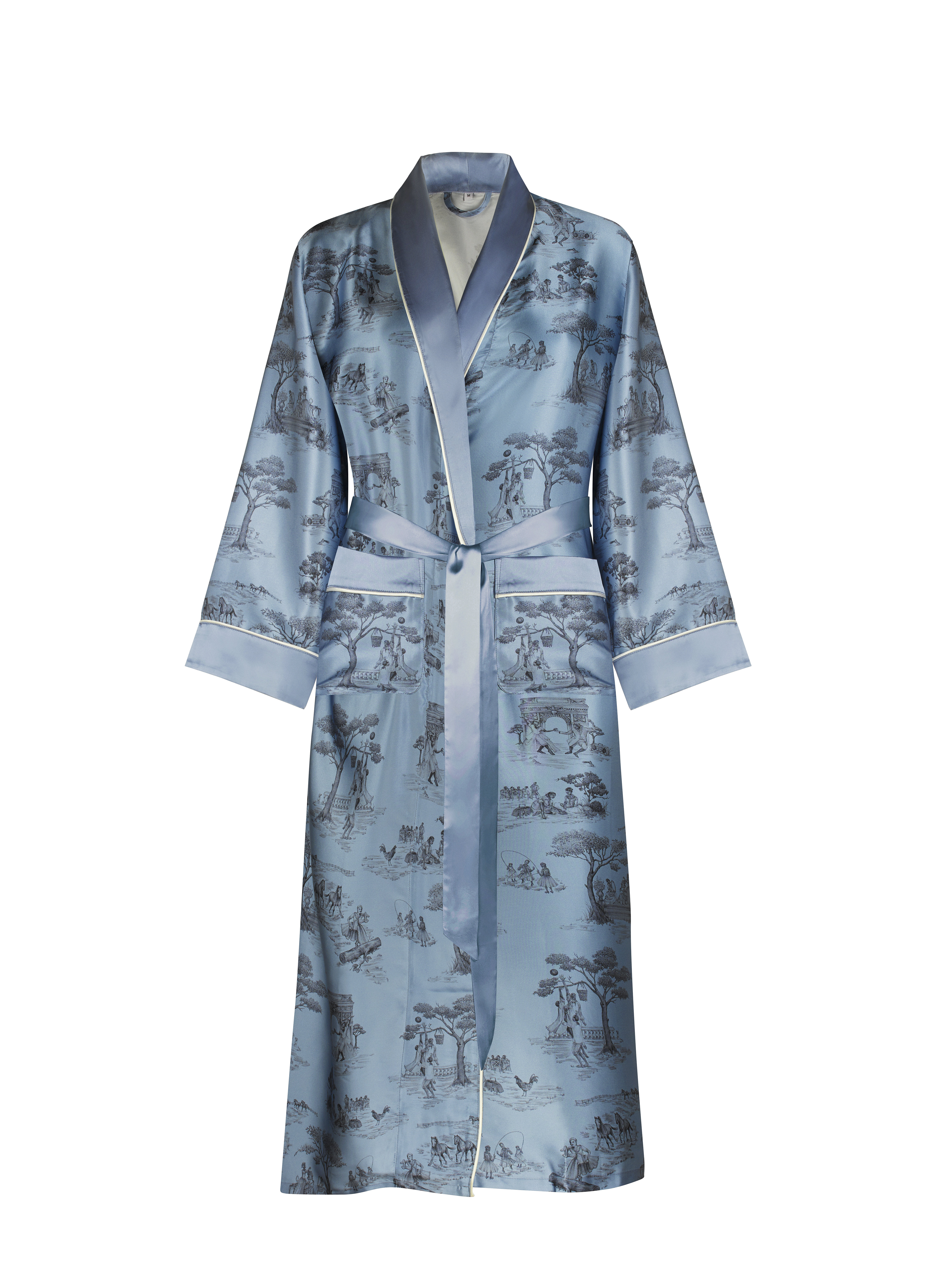 Gingerlily x Sheila Bridges Silk Robe Harlem Toile