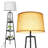 Modern Black Tripod Floor Lamp With 3-Tier Storage Shelves & Adjustable Color Temperature