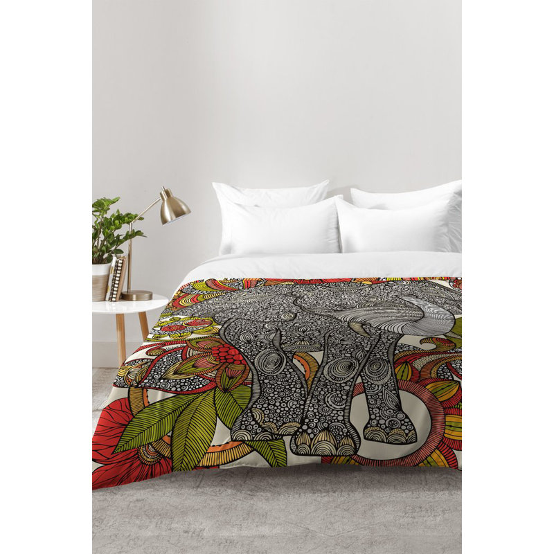 Valentina Ramos Modern & Contemporary Polyester Floral Comforter, Full/Queen Comforter + 2 Standard Shams