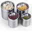 Ensemble de 4 pots de cuisine Cooks Standard Classic en acier inoxydable avec couvercle en verre-93266651