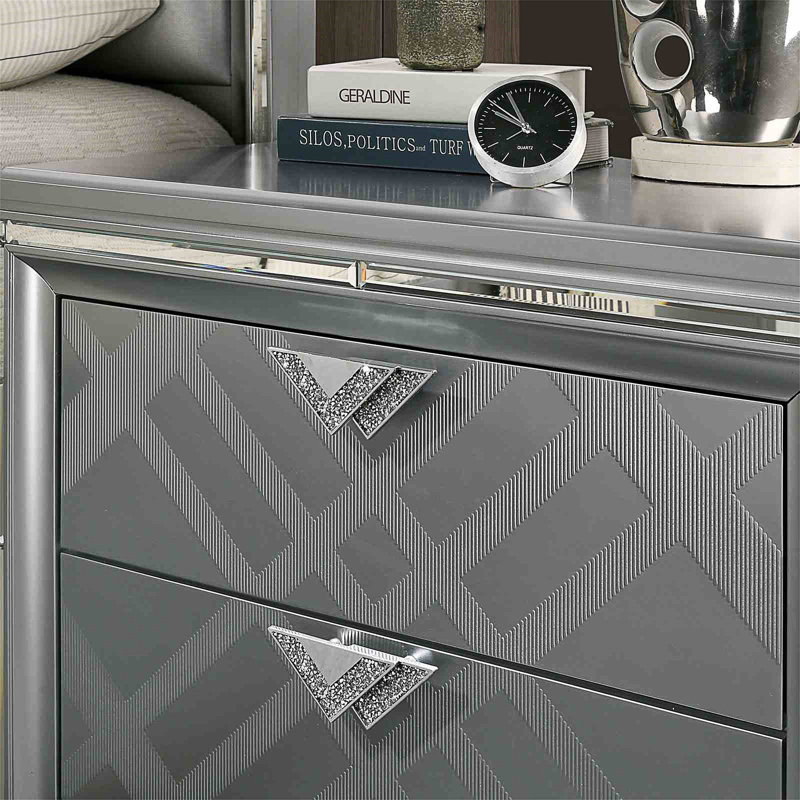 Mobilier de chambre à coucher 1pc, Argent