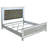 Karmen Metallic Upholstered Tufted Eastern King Panel Bed