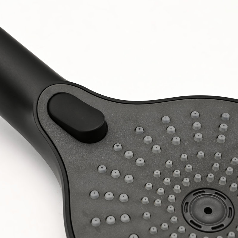 Matte Black Shower System With Handheld - 8" Rainfall Head & 3-Setting , Adjustable Slide Bar, Corrosion And Discoloration , 360 Rotatable, 1.8 Gpm Flow To Scratches, Easy Lime Scale Clean, Flow,