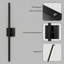 31" Rechargeable Battery Aluminum Cordless Picture Light with Remote in Matte Black-123819575
