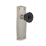 Prairie Plate with Crystal Black Door Knob