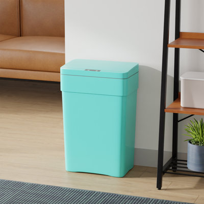 13 Gallon 50 L Trash Can With Lid Plastic Kitchen Trash Bin Automatic Touch Free Motion Sensor Trash Can (3)