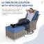 Ensembles de conversation pour patio 5 personnes avec foyer-1782212902