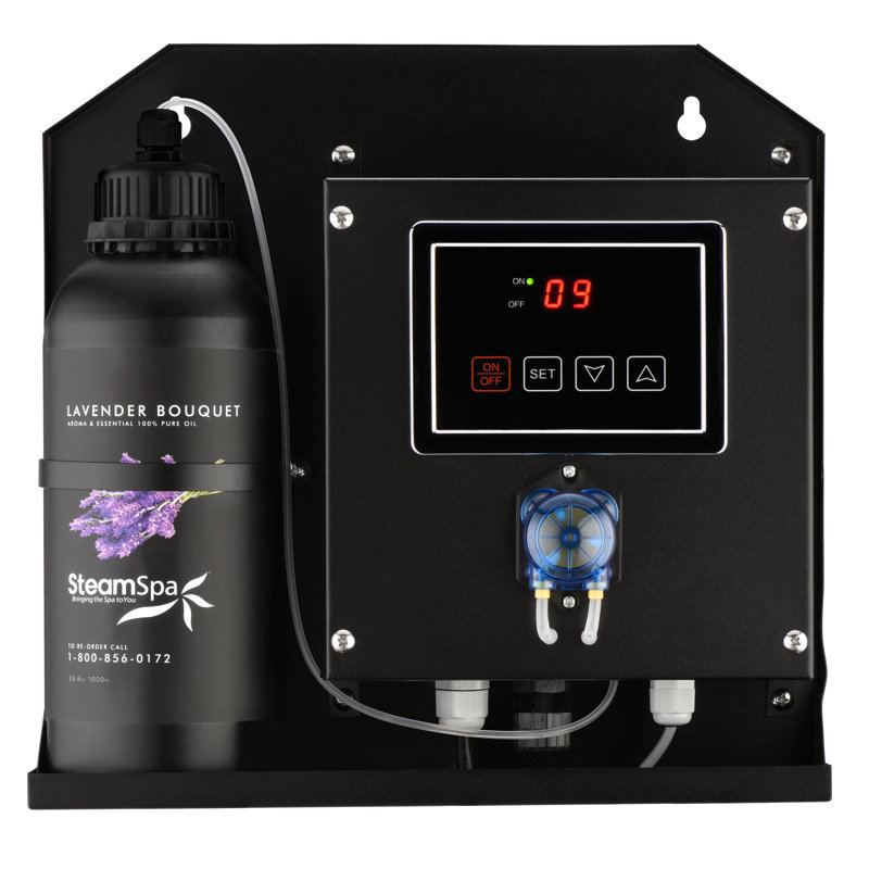 Système de distribution d'huile essentielle pour bain de vapeur