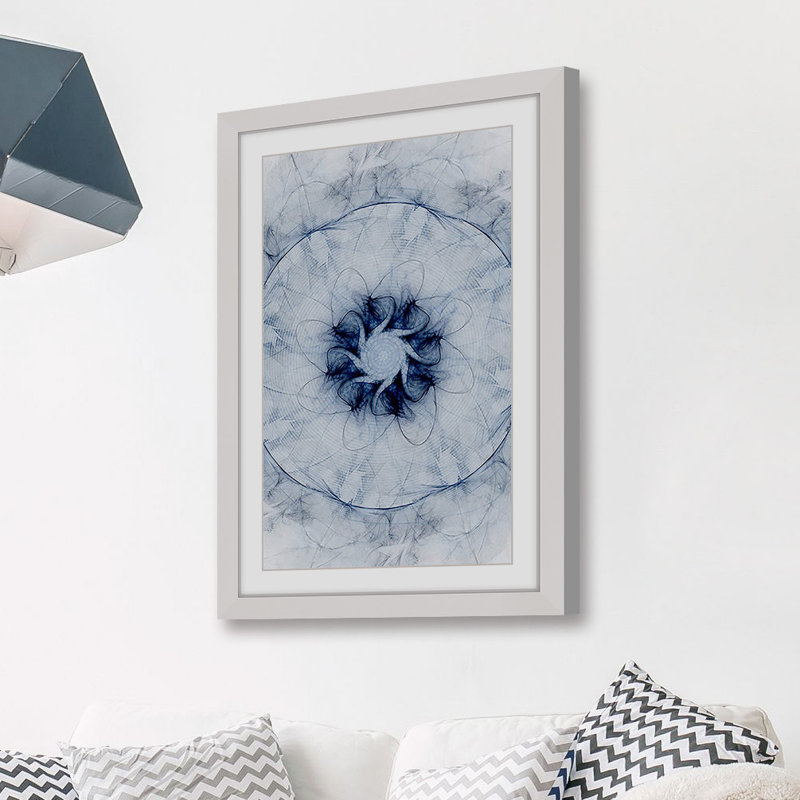 " Soft Approach " by Marmont Hill, 45" H x 30" W x 1.5" D, White/Silver Framed