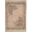 Wool Floral Area Rug in Brown