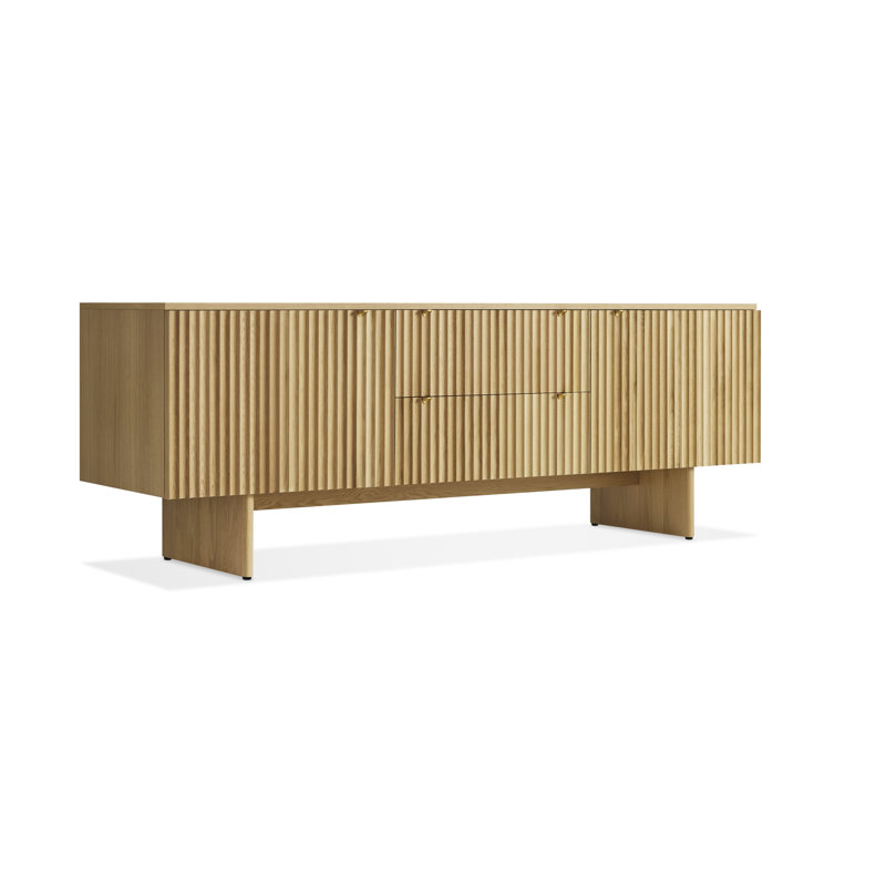 Murmur 80'' W Solid Wood Sideboard, White Oak