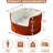 39.4" 2-piece Set Boneless Single Sofa Chair With High Backrest, Floor Lounge Couch And Dog Sofa Bed, Faux Shearling Pet Companion Couch And Bean Bag Chaise For Living Room Bedroom Balcony, No Assembly Required