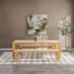 Abhay 84" Dining Table And Dining Bench, Natural