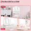 Ensemble de coiffeuse pour enfants avec tabouret, miroir à 3 panneaux et table de maquillage pour filles, ensemble de jeu pour tout-petits-421412827