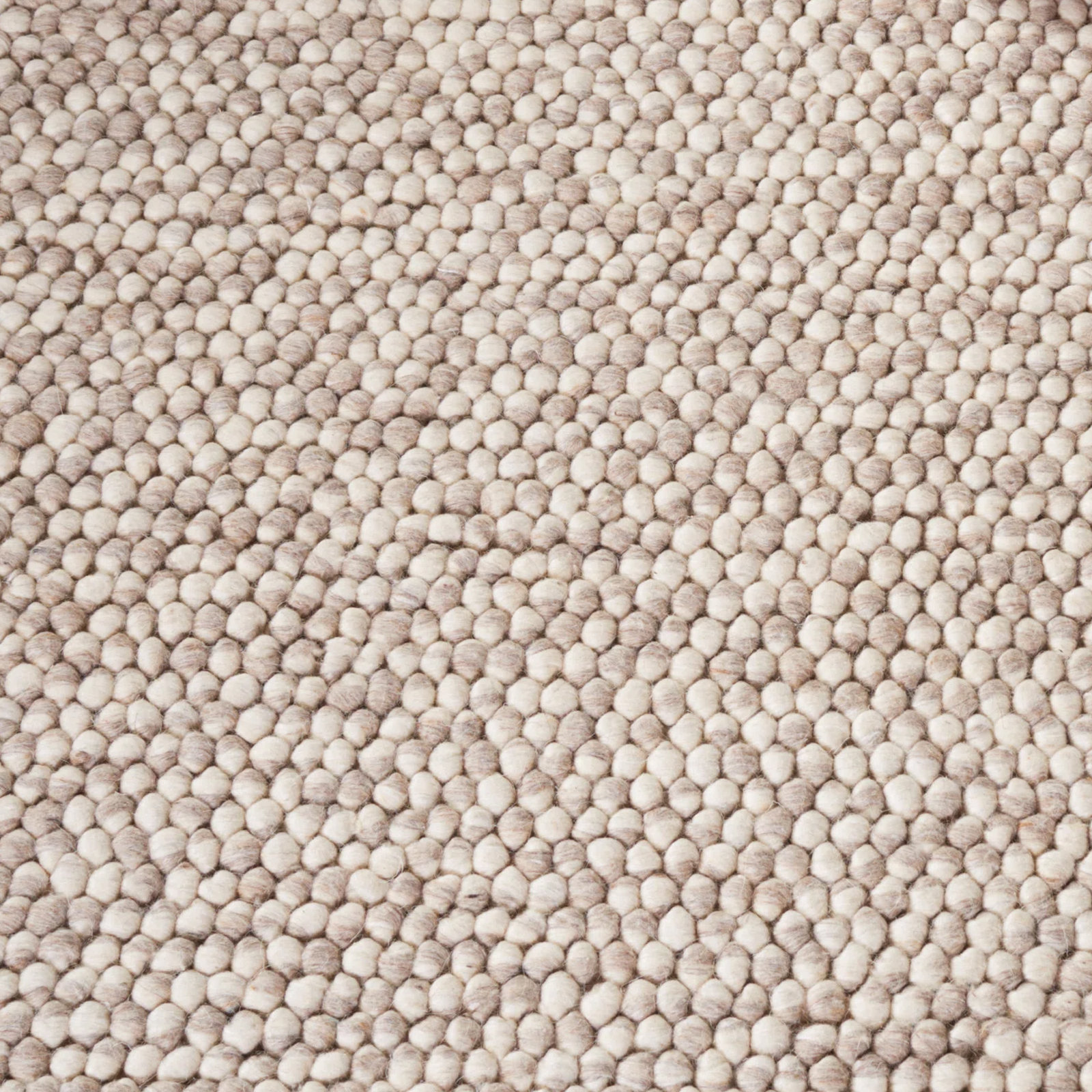 Elle Handmade Beige Rug, Round 8'