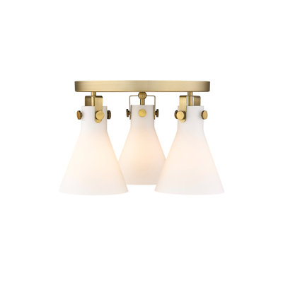 Skokie Glass Semi Flush Mount