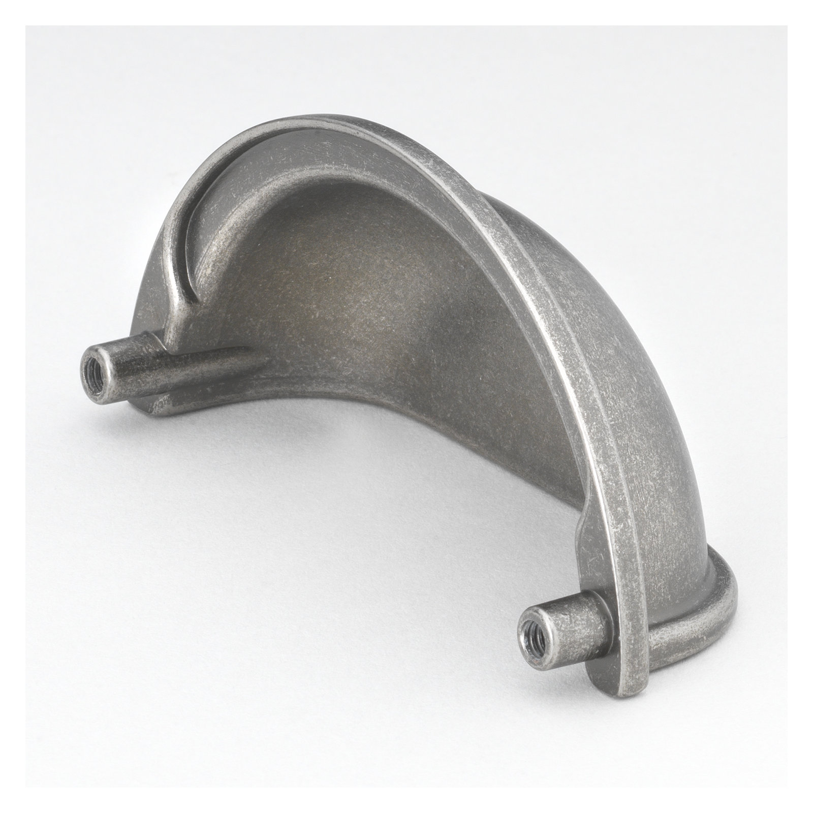 Classic 3" Center to Center Cup/Bin Pull, Weathered Nickel