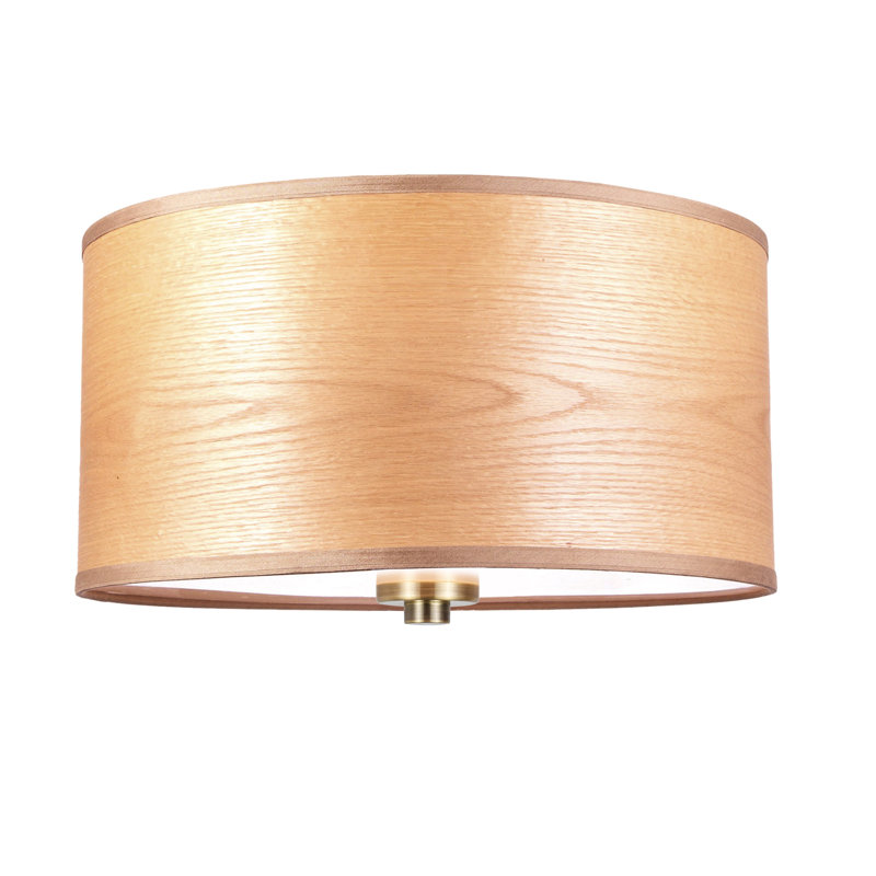 Bronze Brulee Drum Semi-Flush Ceiling Mount Light