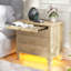 65cm W Manufactured Wood Bedside Table-1962892736