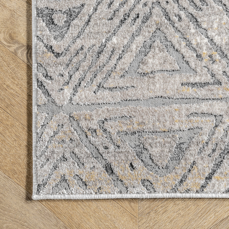 Geometric Indoor Rug, Rectangle 8' x 9'8"