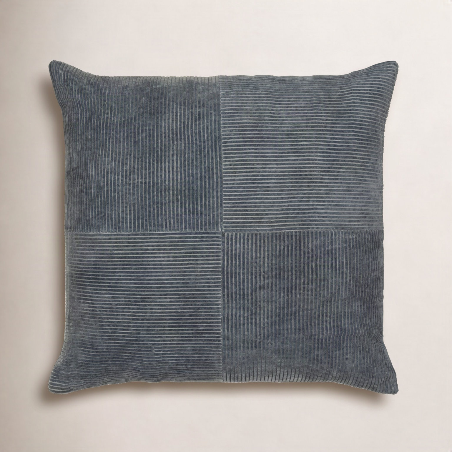 Selma Cotton Throw Pillow, 18" x 18", Charcoal