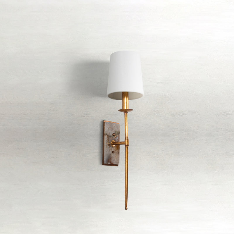 Garnet 1-Light Wallchiere, Gold
