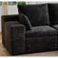 Canapé modulaire en U en forme de U, canapé modulaire compressé en velours côtelé de style minimaliste moderne, canapé-lit pour le salon, la chambre à coucher, canapé-lit confortable Comfy Space-Efficient Design-Noir-779911430