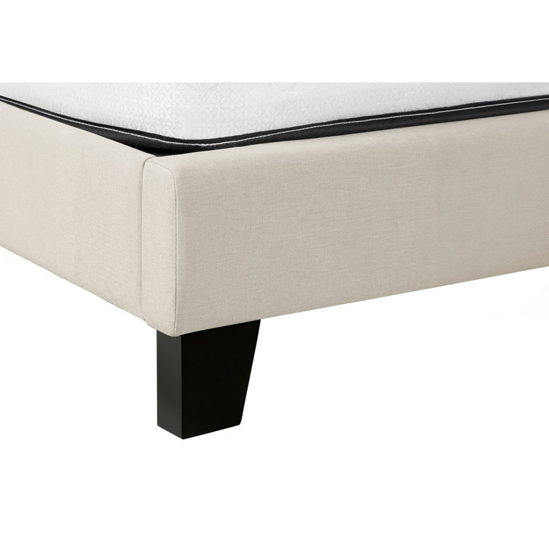 Cadre de grand lit, tête de lit ergonomique avec rangement multi-espace, cadre de lit avec station de charge lumières à DEL RVB