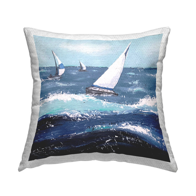 Coussin d'extérieur Rough Sea Waves