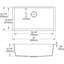 Évier de cuisine encastré 33 po x 18-7/16 po x 9-7/16 po Quartz Classic-415334117