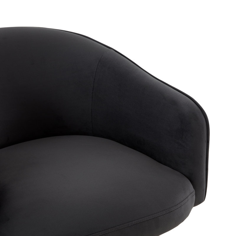 Tabouret de bar à hauteur réglable Plano, Noir