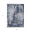 Tapis intérieur lavable abstrait bleu marine et bleu ciel HomeRoots 3 pi x 5 pi