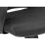 Chaise de bureau ergonomique et pivotante, hauteur réglable et siège extra large, filet noir et métal, pour chaise de travail d'ordinateur avec hauteur, pivotante, rembourrée