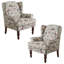 Ensemble de 2 fauteuils larges à oreilles-1357684135
