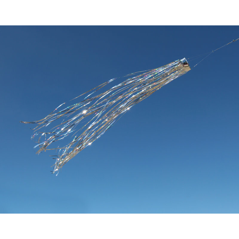 Silver Holographic Windsock