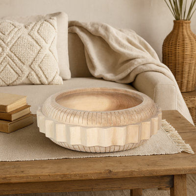 Carved Wooden Bowl