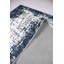 Tapis gris foncé / blanc en polyester tissé à plat à la machine Abarca-123412715