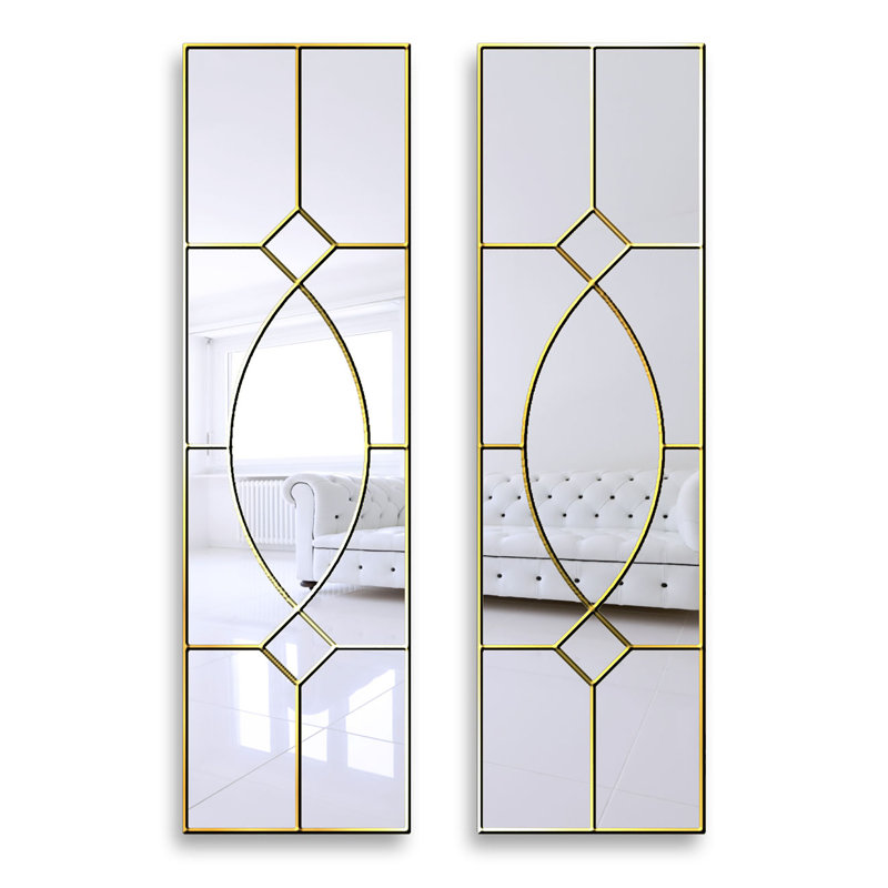 Sayachith Flat Wall Mirror, Gold