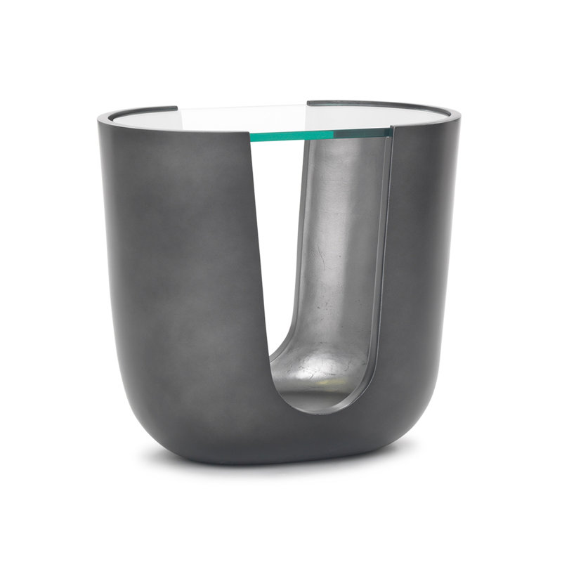 Soleil Pull Up Table, Pewter