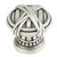 BERKLEY KNOB; MATTE SILVER FINISH